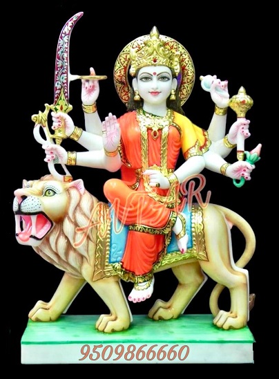 5 FEET DURGA MAA MARBLE MURTI